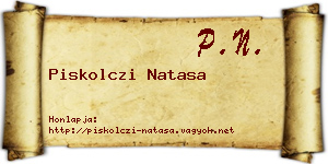 Piskolczi Natasa névjegykártya